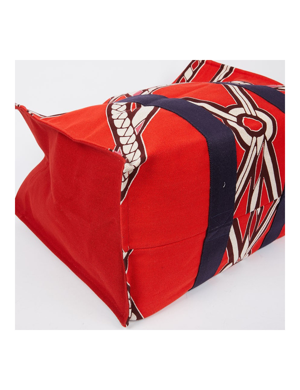 Sac de plage HERMES Maxi en toile imprimé