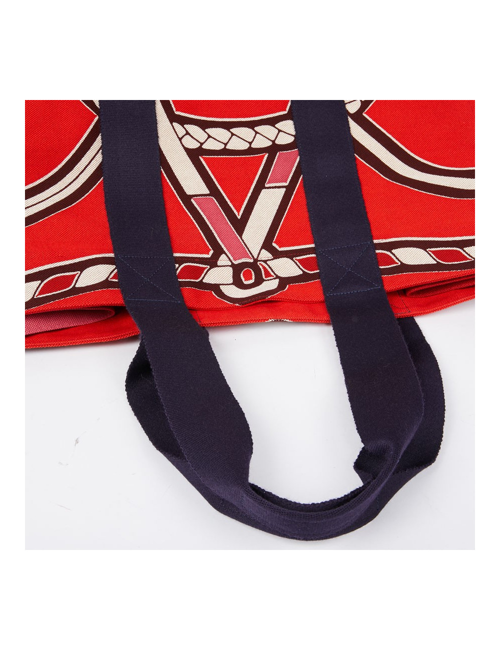 Sac de plage HERMES Maxi en toile imprimé