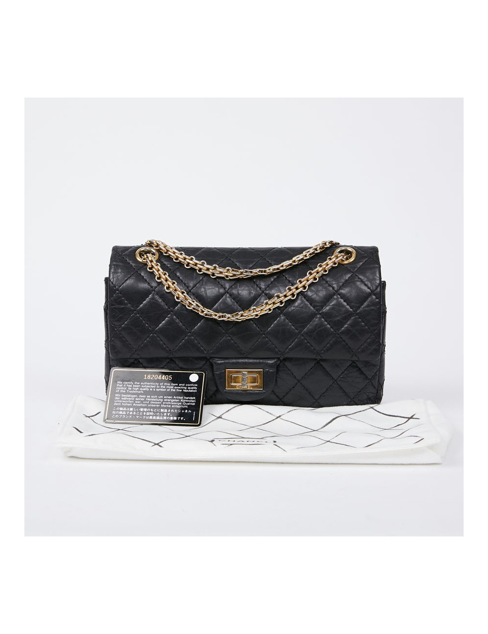 Sac 2.55 CHANEL cuir vieilli