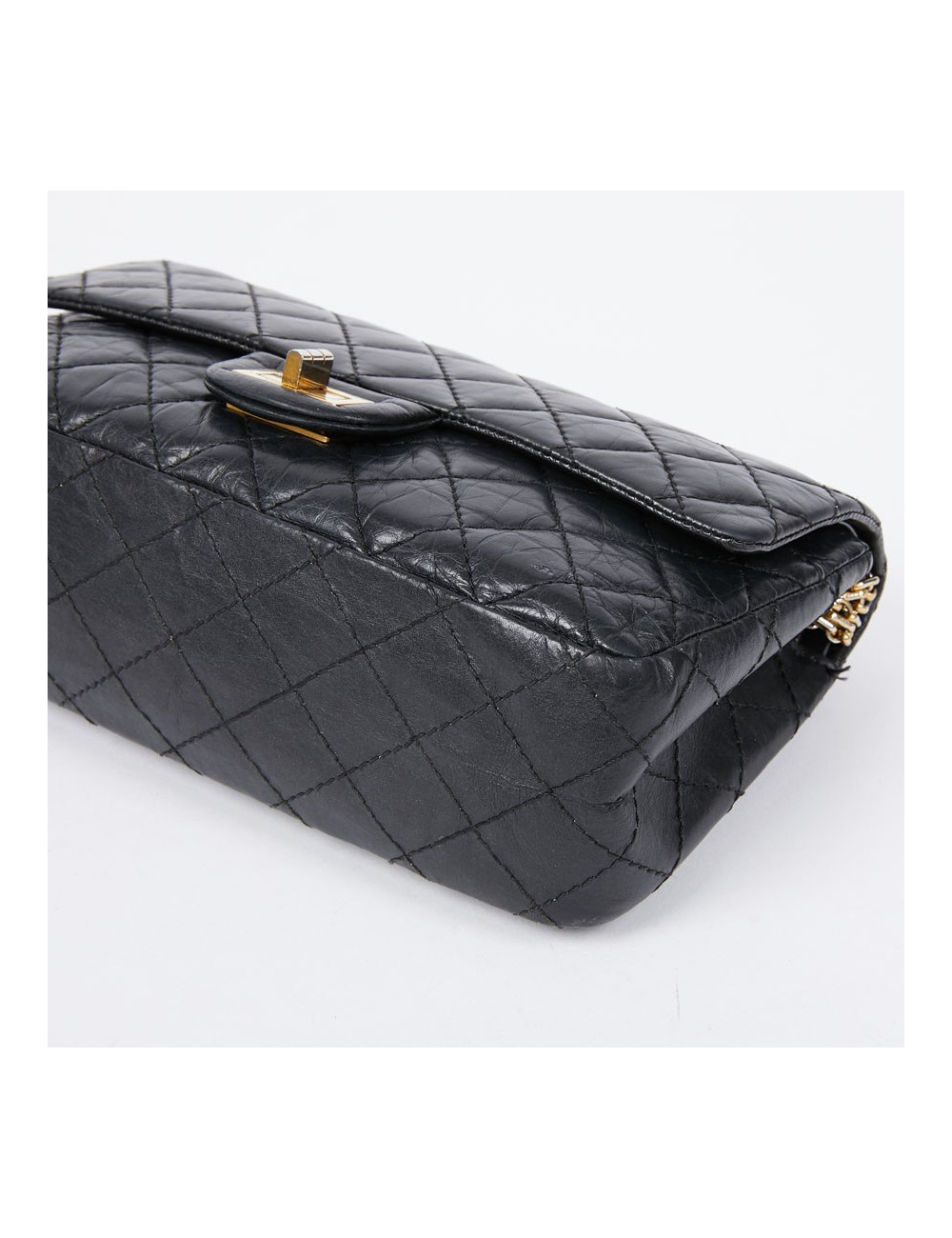 Sac 2.55 CHANEL cuir vieilli