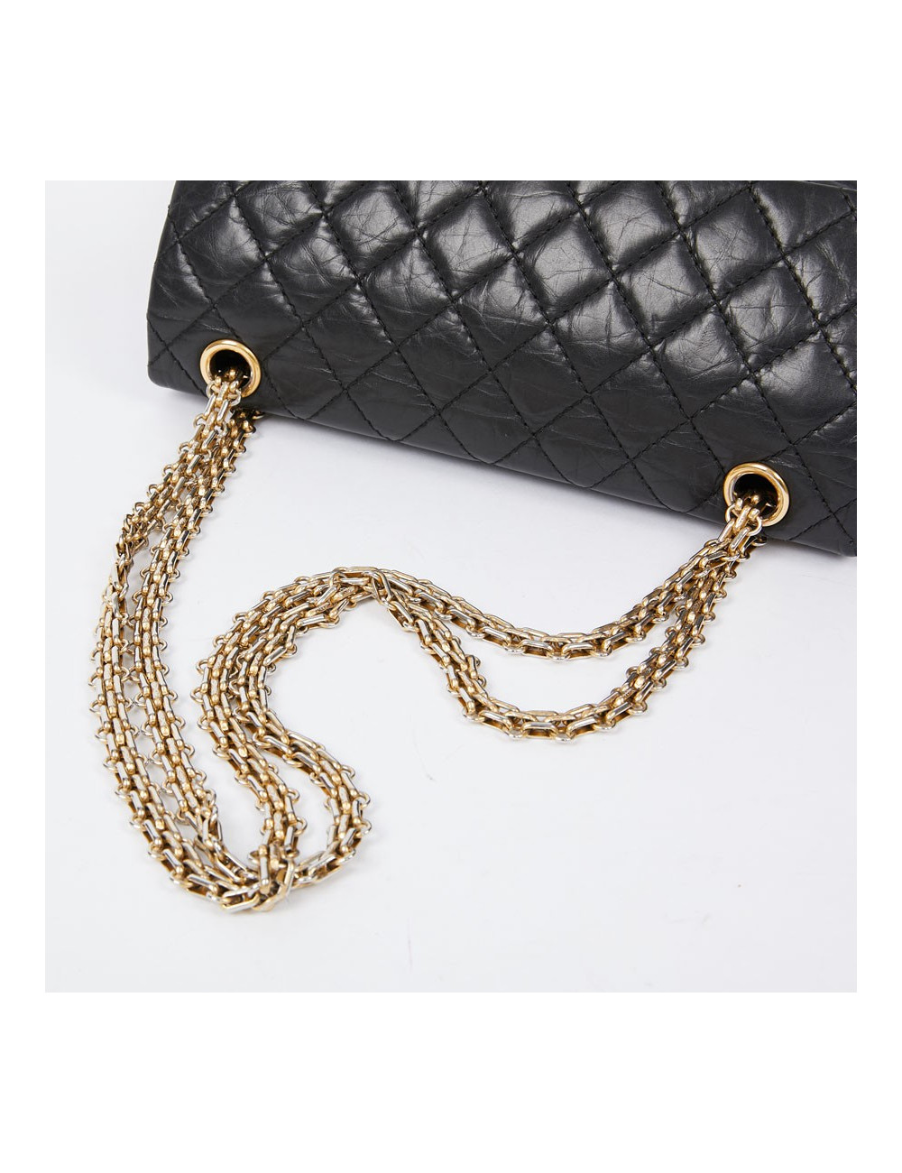 Sac 2.55 CHANEL cuir vieilli