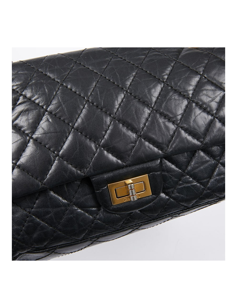 Sac 2.55 CHANEL cuir vieilli