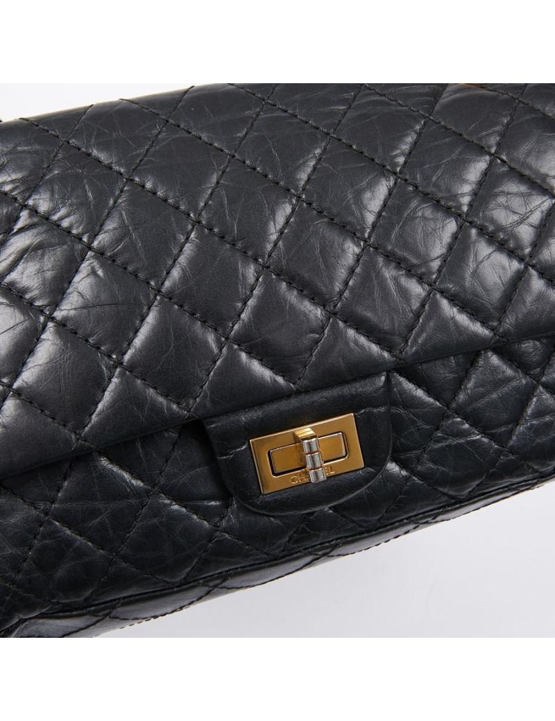 Sac 2.55 CHANEL cuir vieilli