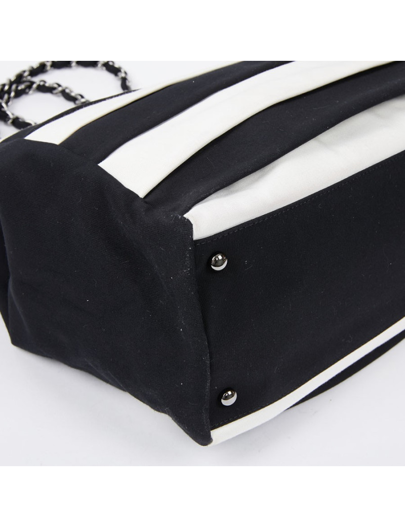 Sac bicolore chanel noir et blanc