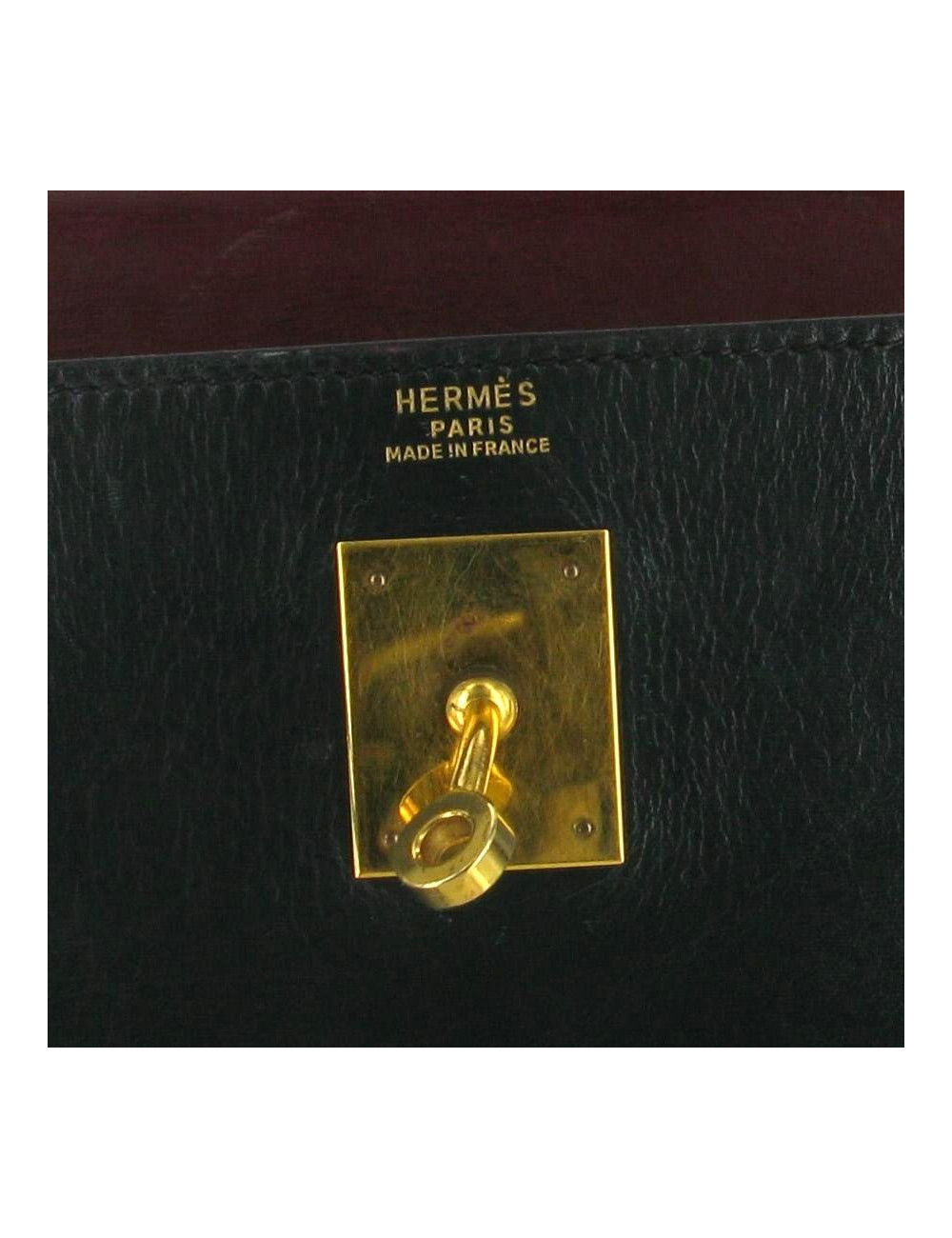 KELLY 32 HERMES Tricolore rouge H, vert et bleu