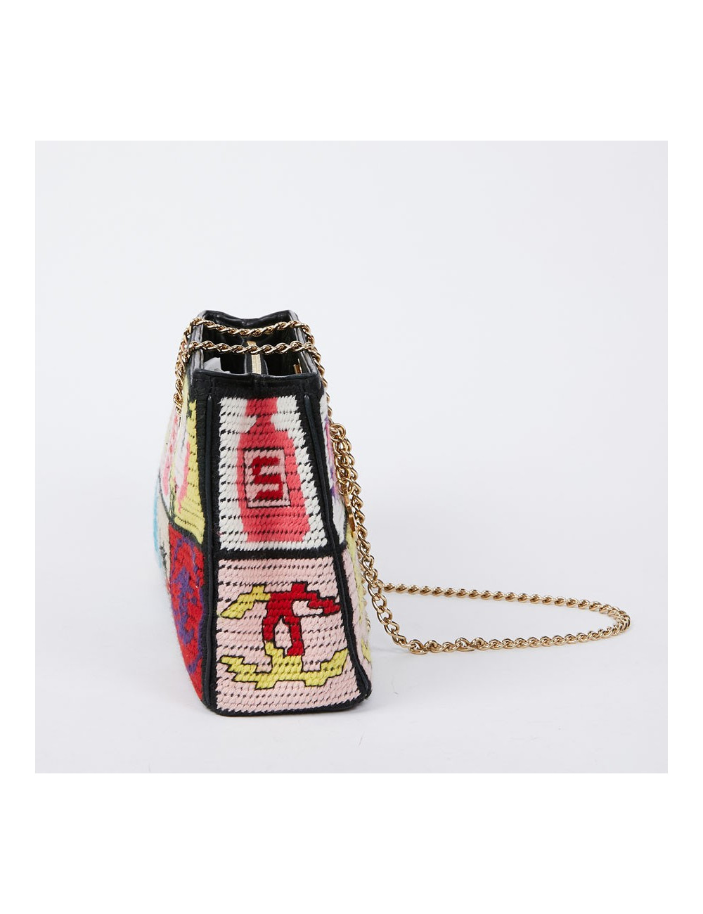 Sac crochet CHANEL multicolore