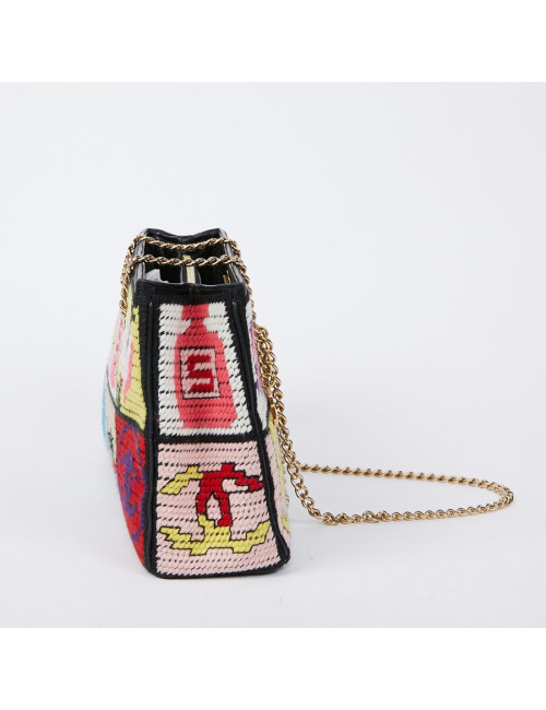 Sac crochet CHANEL multicolore