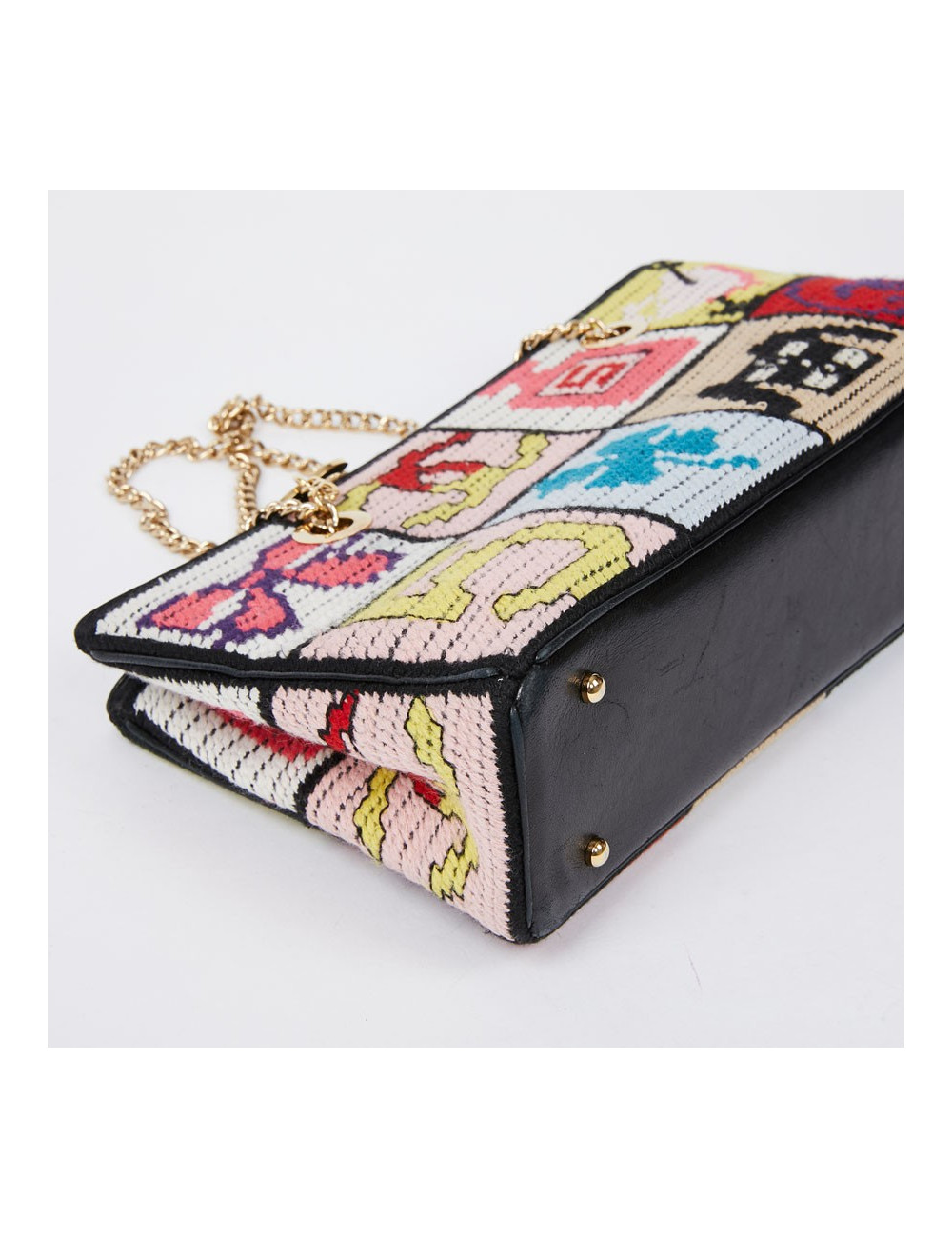 Sac crochet CHANEL multicolore