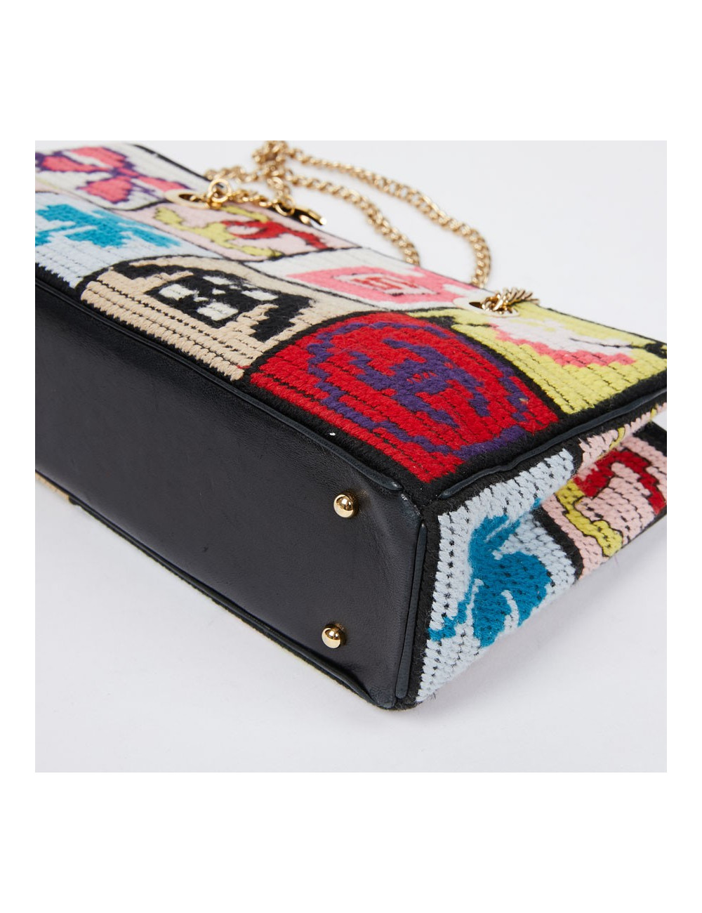 Sac crochet CHANEL multicolore