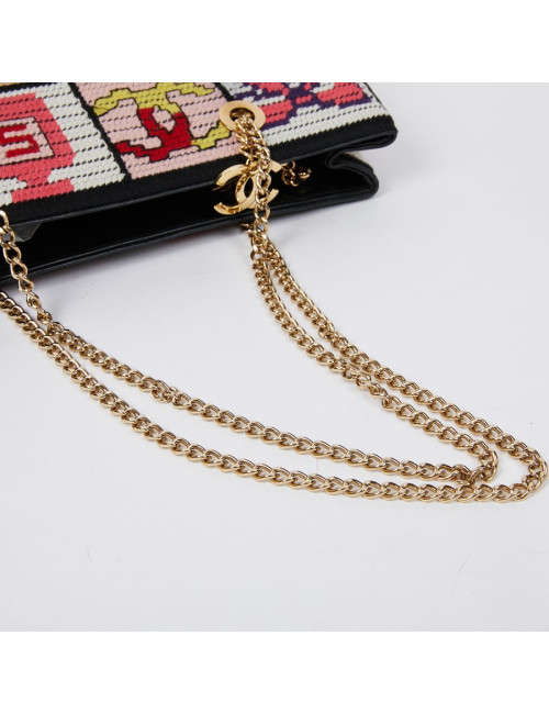 Sac crochet CHANEL multicolore