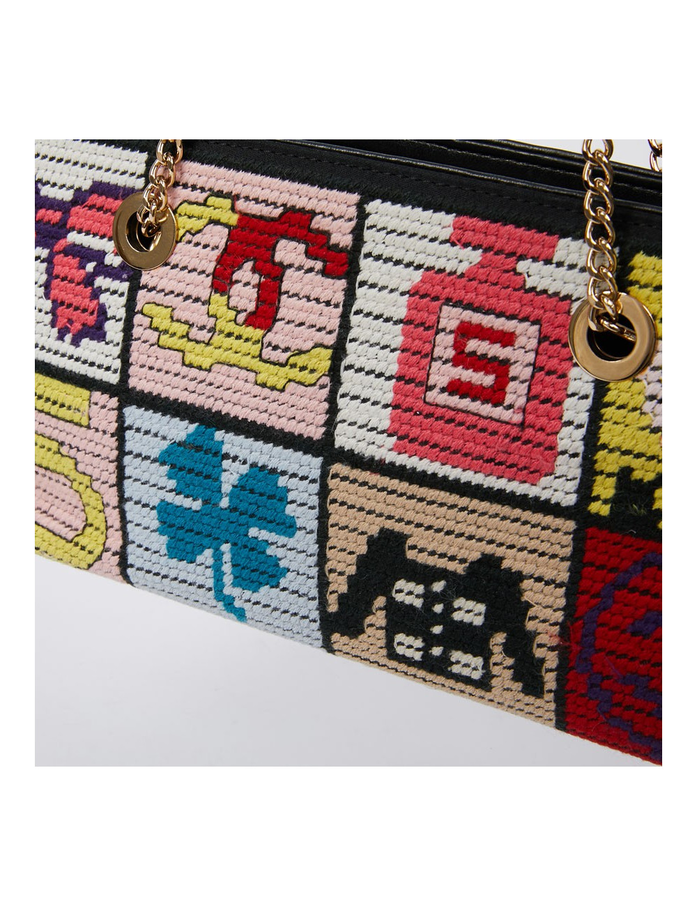 Sac crochet CHANEL multicolore