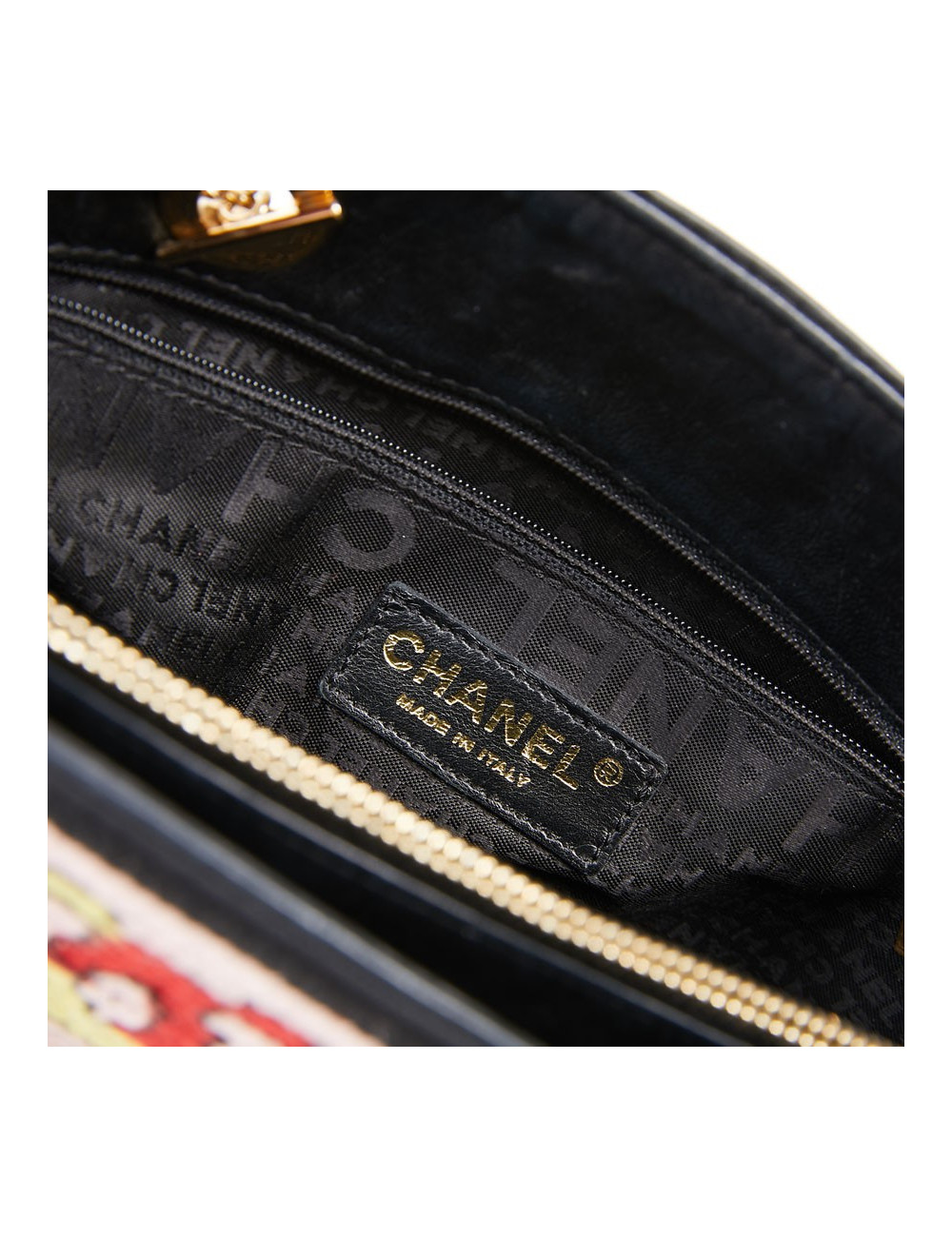 Sac crochet CHANEL multicolore