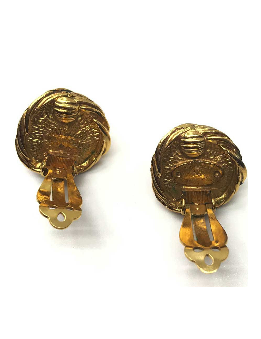 Boucles d'oreille clIps CHANEL Vintage