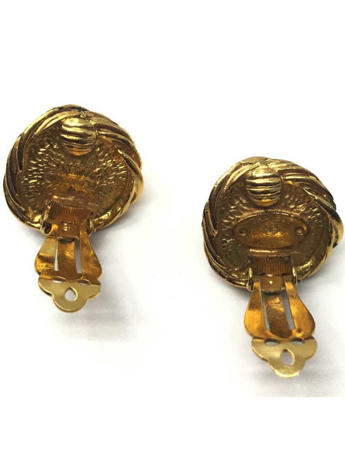 Boucles d'oreille clIps CHANEL Vintage