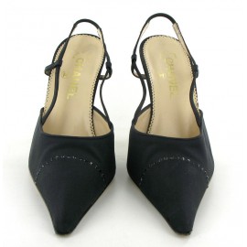 Shoes CHANEL fabric black T 37.5