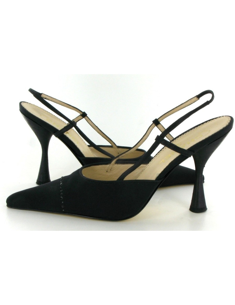 Escarpins CHANEL en tissu noir T 37,5