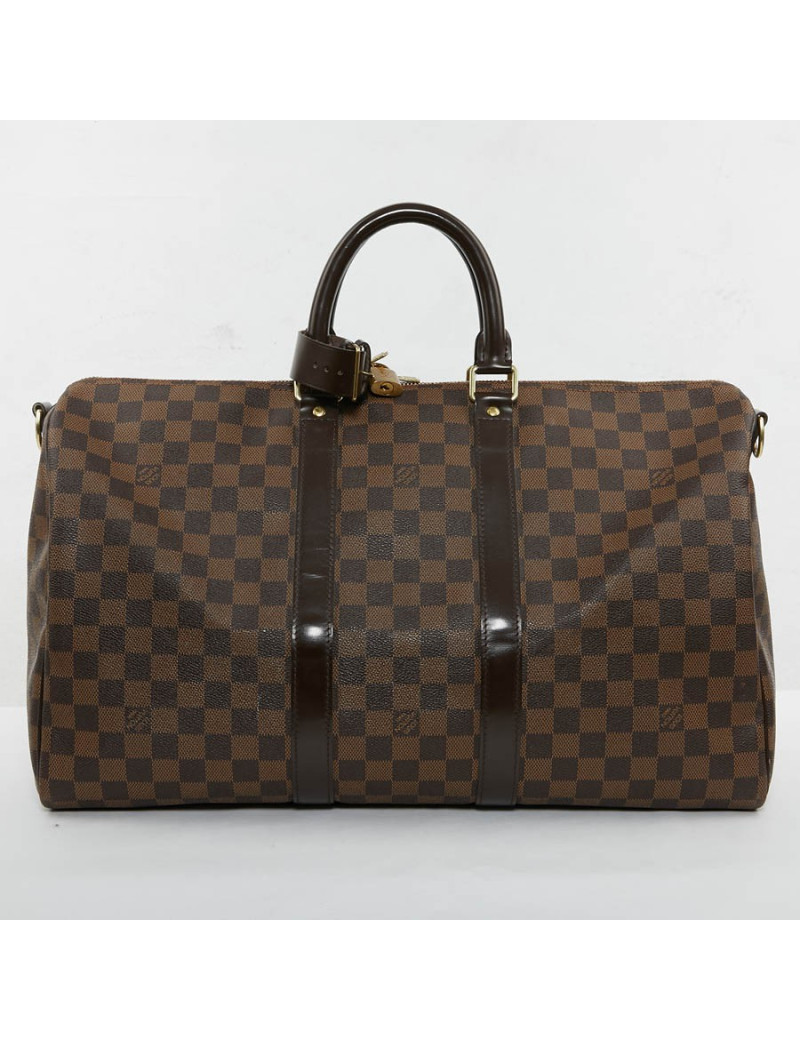 Keepall 45 LOUIS VUITTON avec bandoulière toile damier