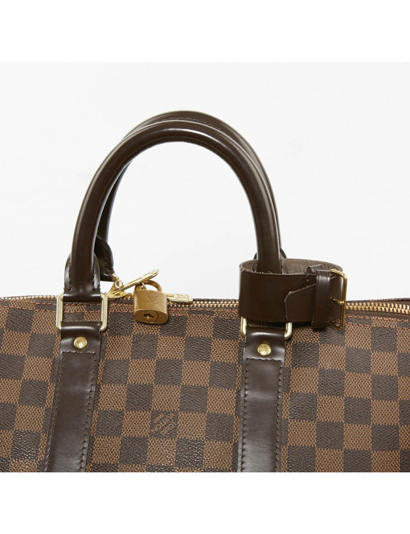 Keepall 45 LOUIS VUITTON avec bandoulière toile damier