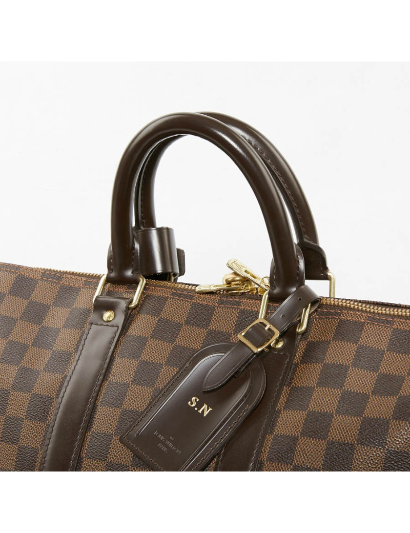 Keepall 45 LOUIS VUITTON avec bandoulière toile damier