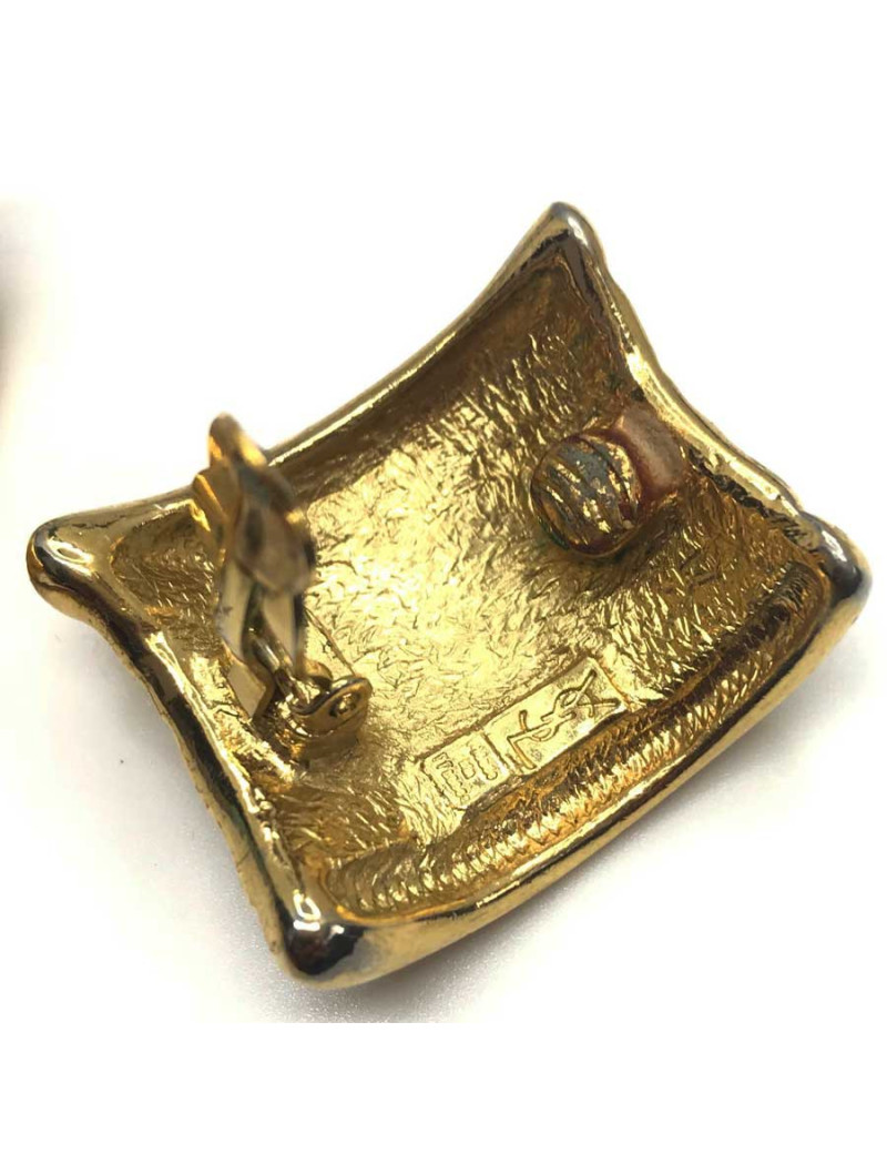 Boucles d'oreille clips SAINT LAURENT Vintage