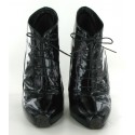 Boots patent leather black T 38.5 GIAMBATTISTA VALLI
