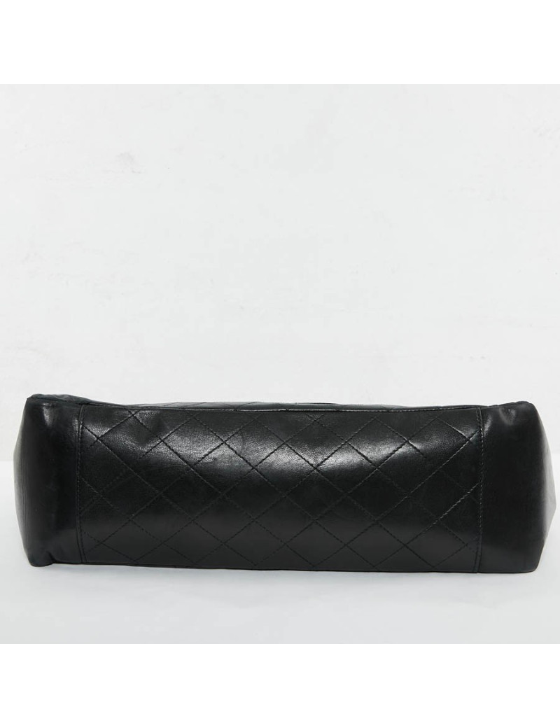 Shopping bag CHANEL cuir d'agneau noir