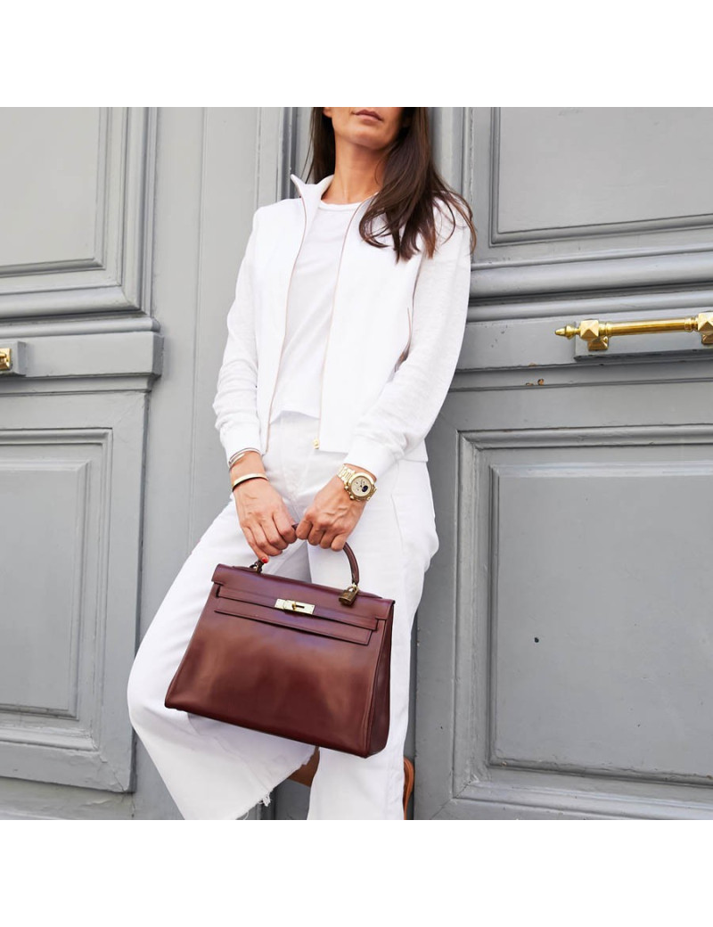 Kelly 32 rouge H HERMES Vintage