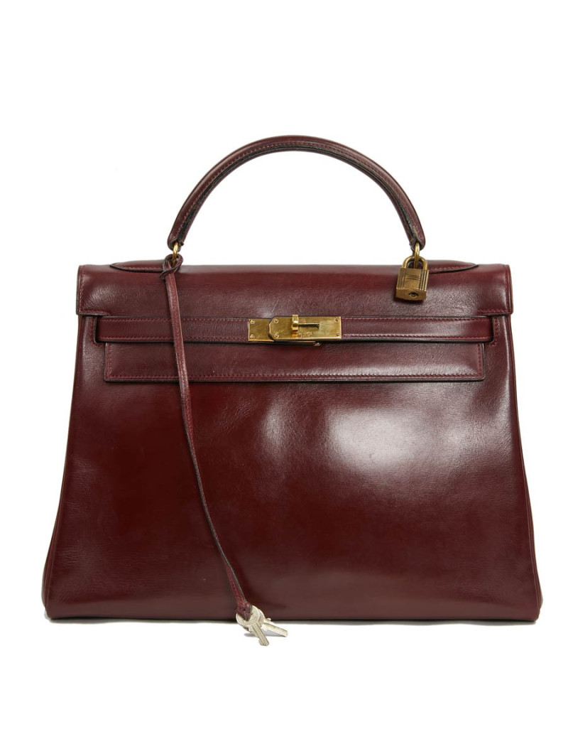 Kelly 32 rouge H HERMES Vintage