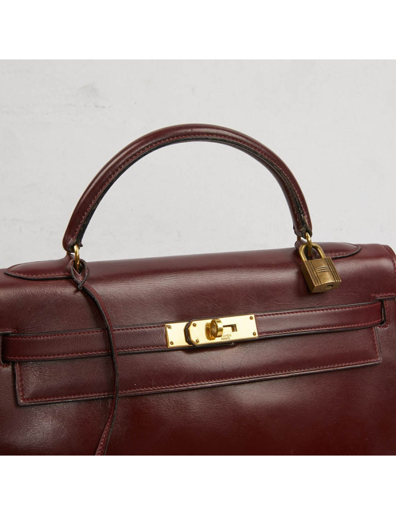 Kelly 32 rouge H HERMES Vintage