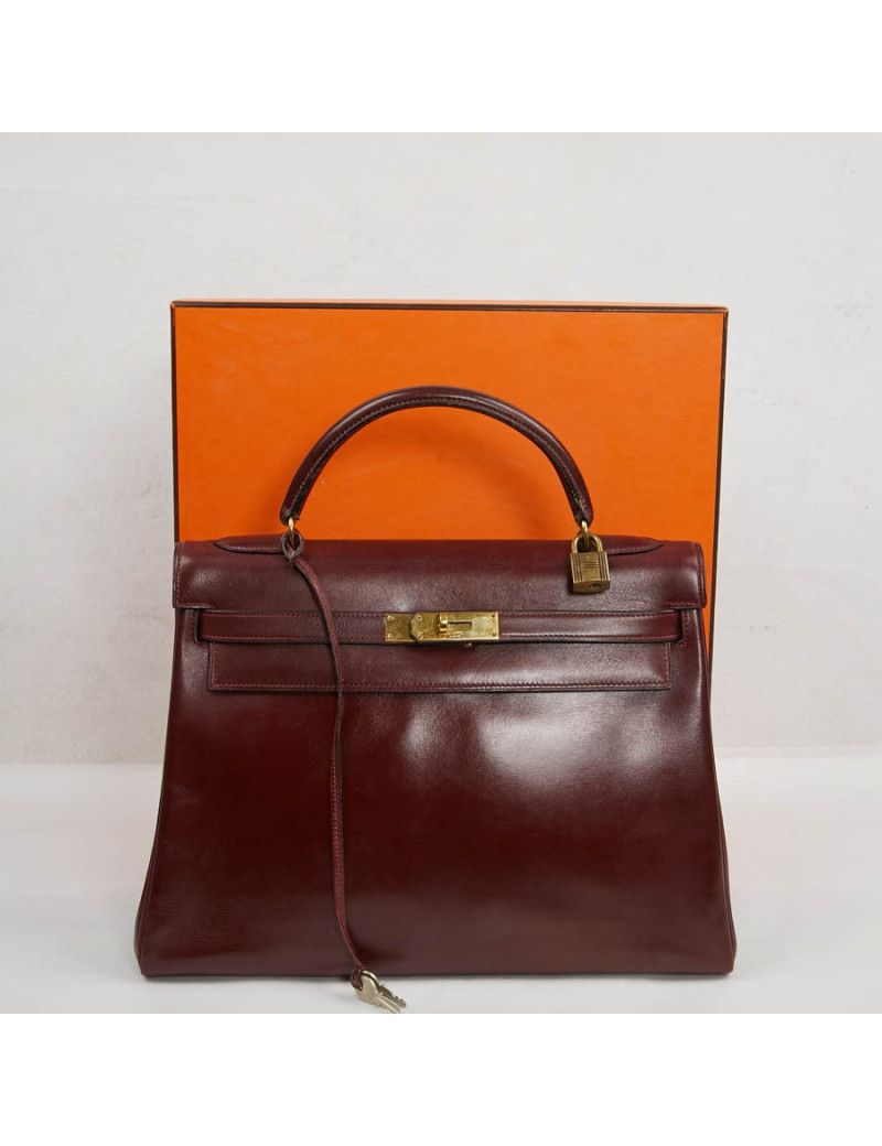 Kelly 32 rouge H HERMES Vintage