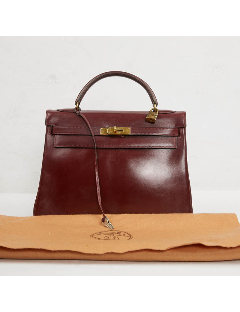 Kelly 32 rouge H HERMES Vintage