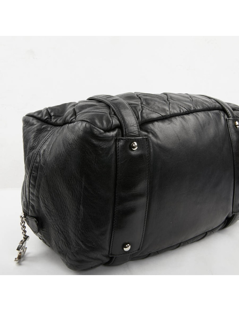 Sac CHANEL cuir d'agneau souple noir