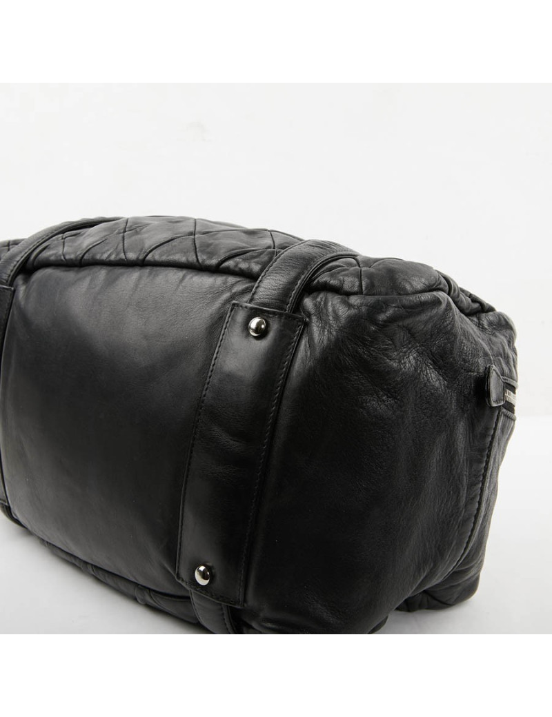 Sac CHANEL cuir d'agneau souple noir