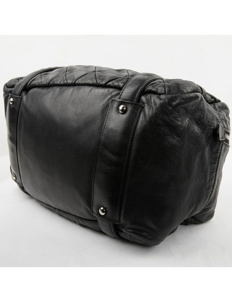 Sac CHANEL cuir d'agneau souple noir