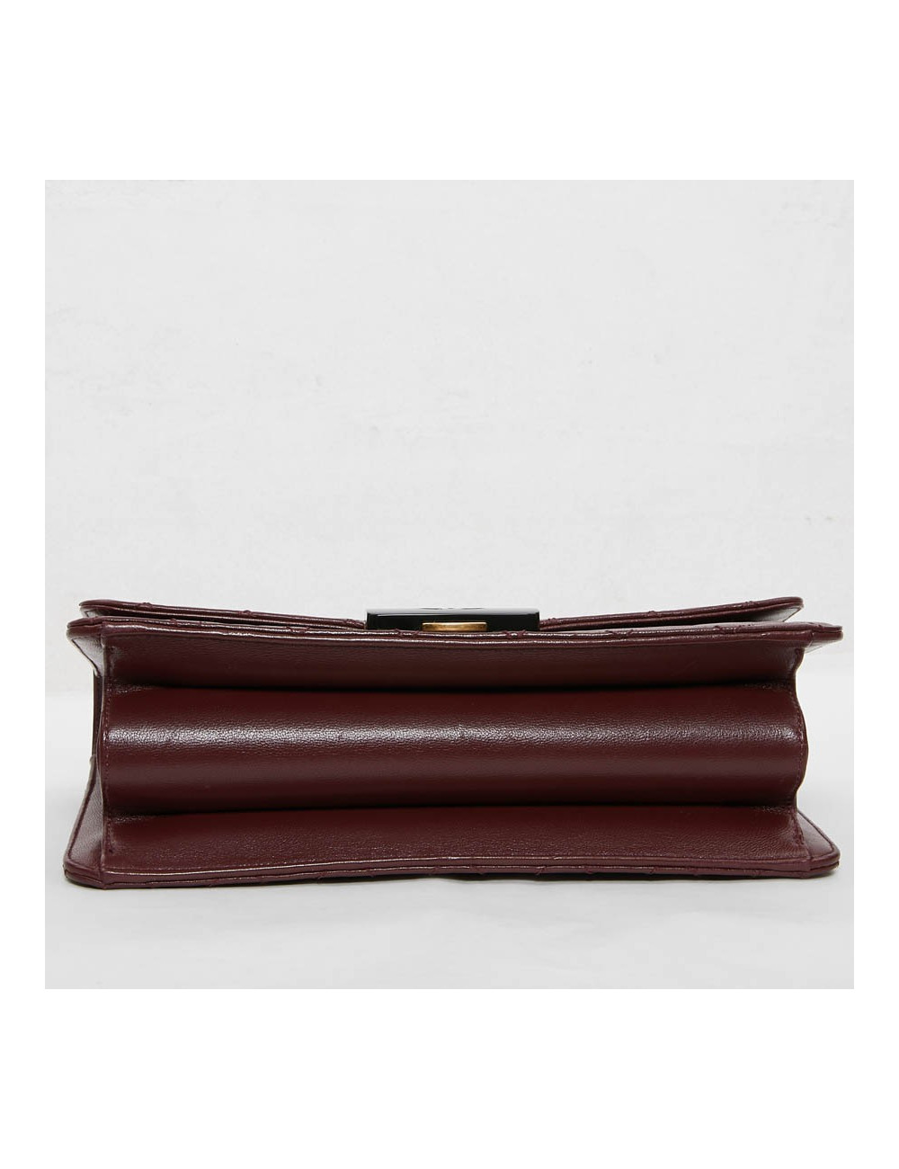 Sac CHANEL cuir matelassé bordeaux foncé