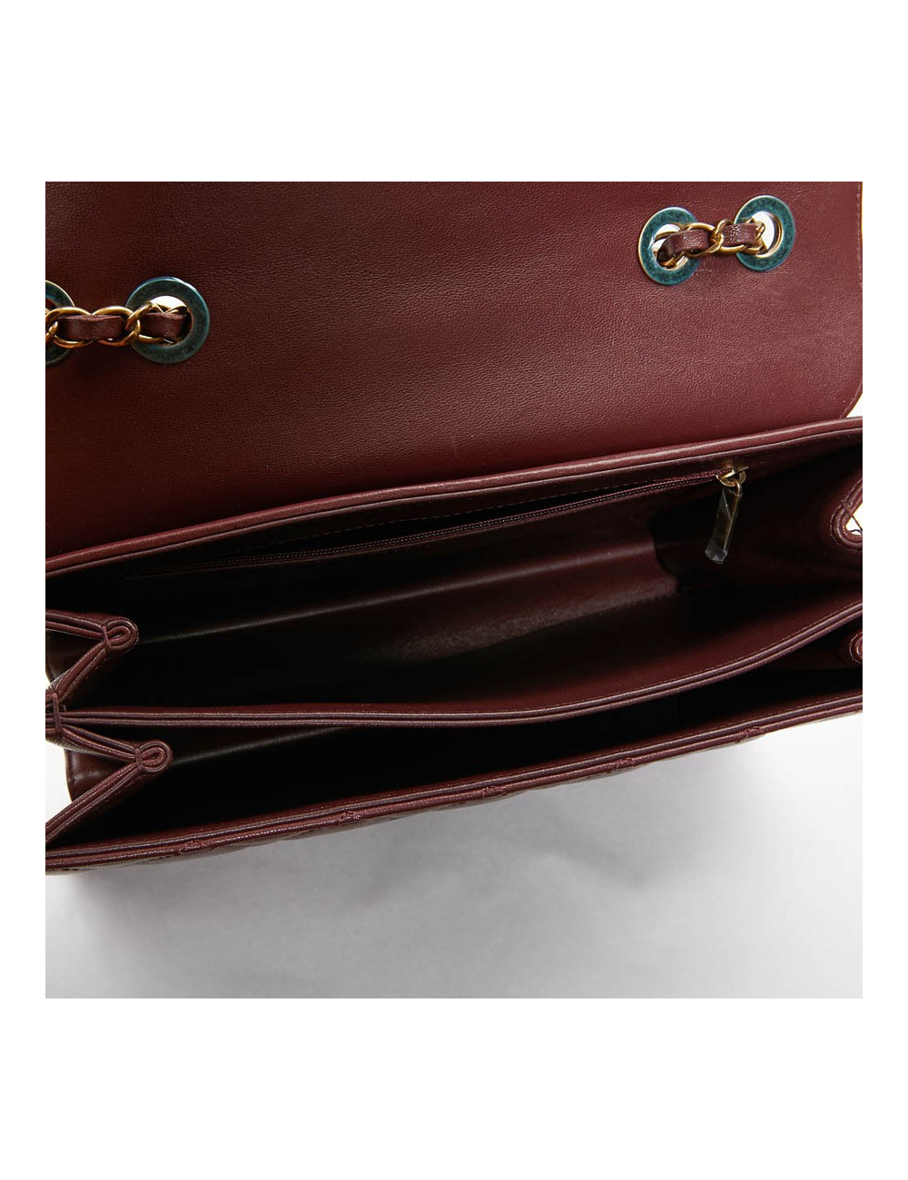 Sac CHANEL collector cuir matelassé bordeaux 