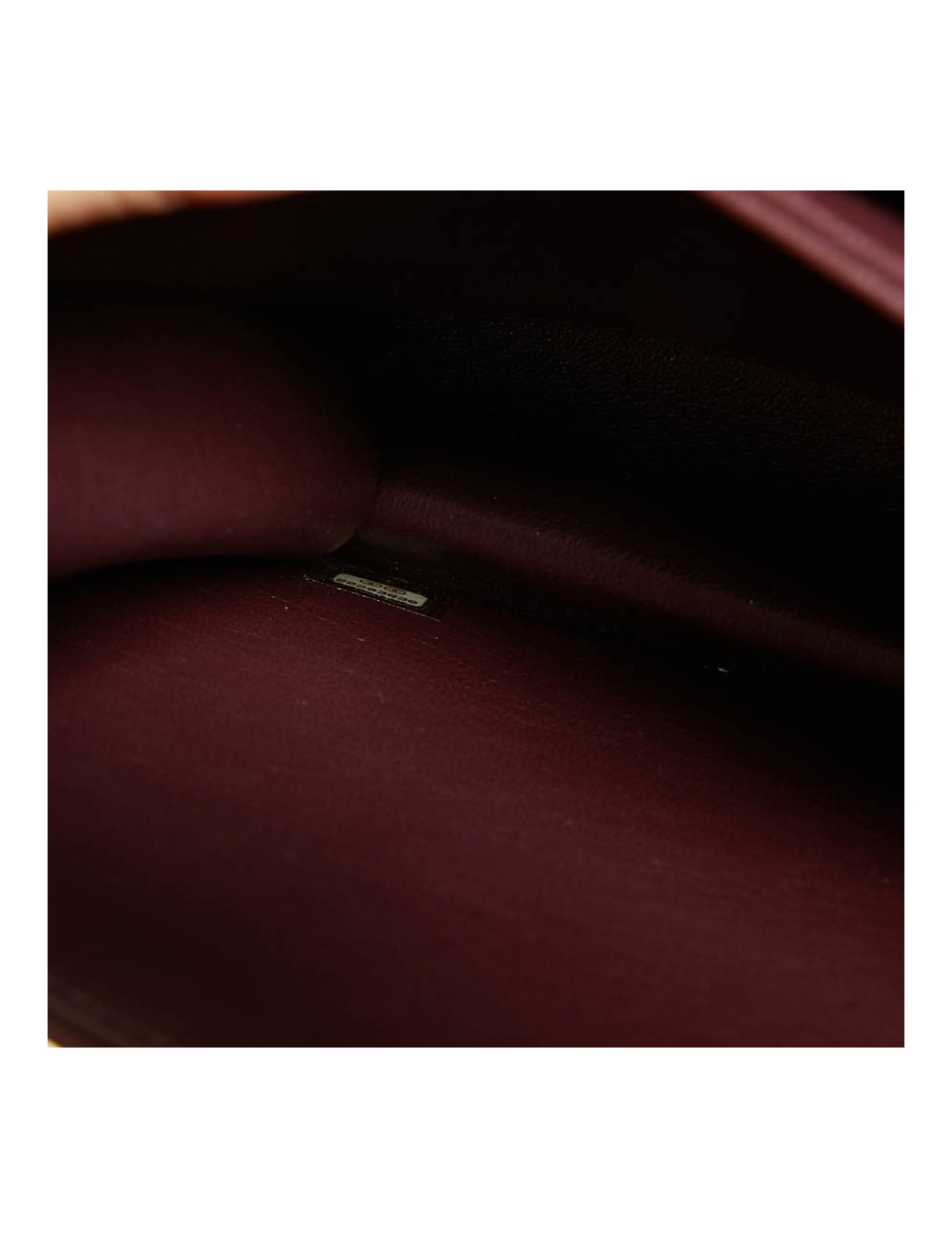 Sac CHANEL cuir matelassé bordeaux foncé