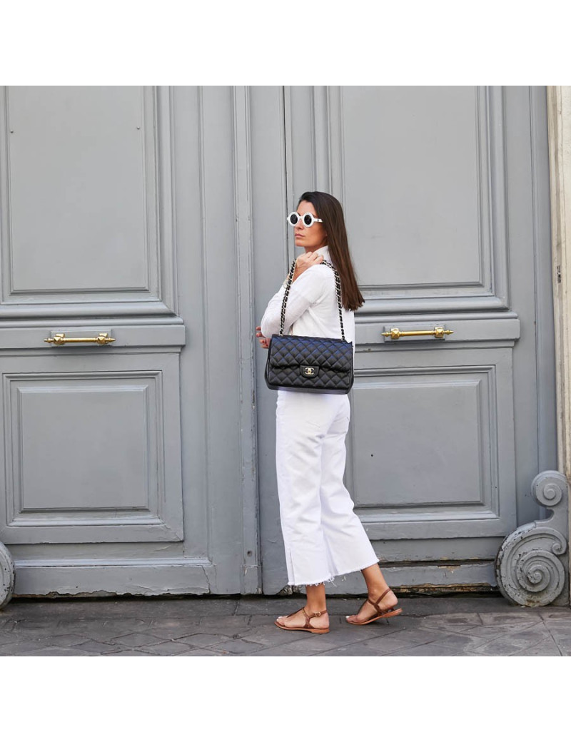 Chanel black  Jumbo quilted leather