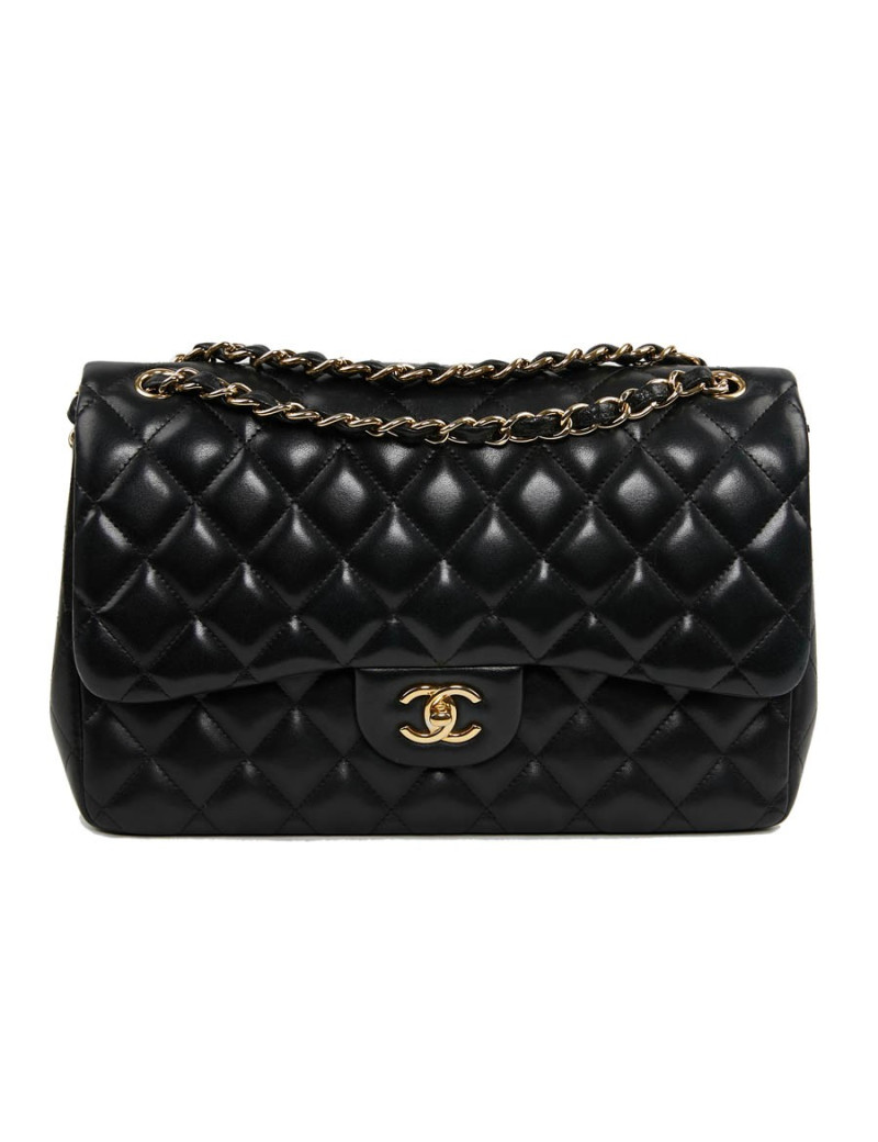 Chanel black  Jumbo quilted leather