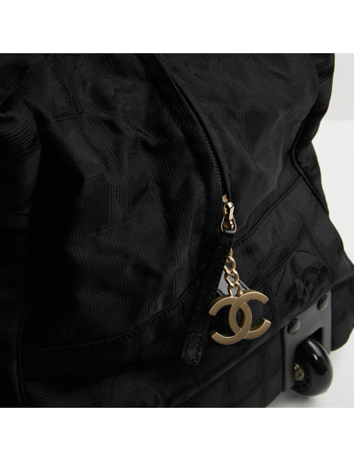 Valise roulante CHANEL toile monogramme