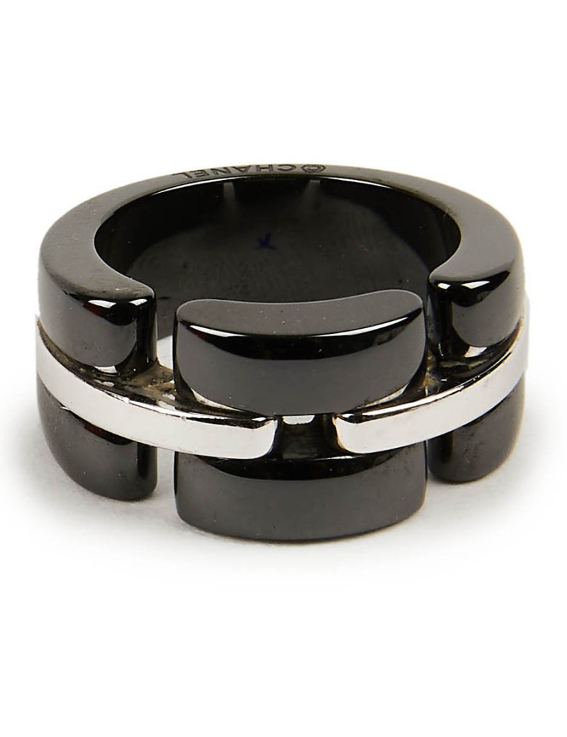 Bague Ultra CHANEL T 50 OR BLANC ET ONIX