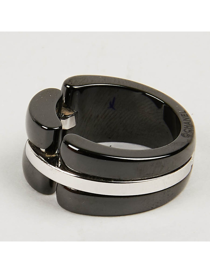 Bague Ultra CHANEL T 50 OR BLANC ET ONIX