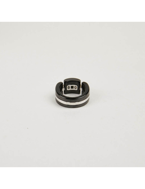 Bague Ultra CHANEL T 50 OR BLANC ET ONIX