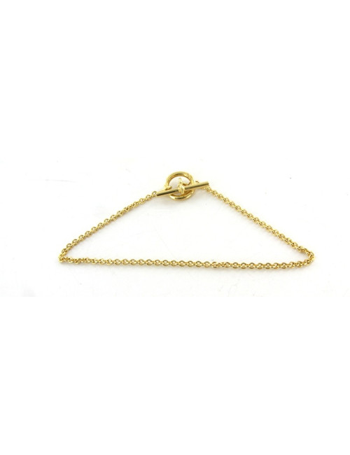 Bracelet HERMES en or jaune mini chaîne d'ancre