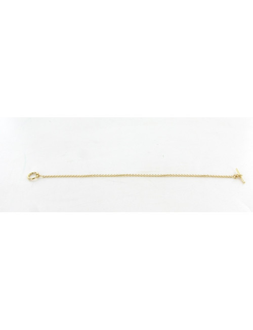 Bracelet HERMES en or jaune mini chaîne d'ancre