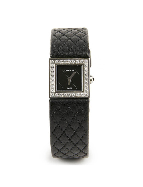 Montre CHANEL Wristwatch en acier et diamants