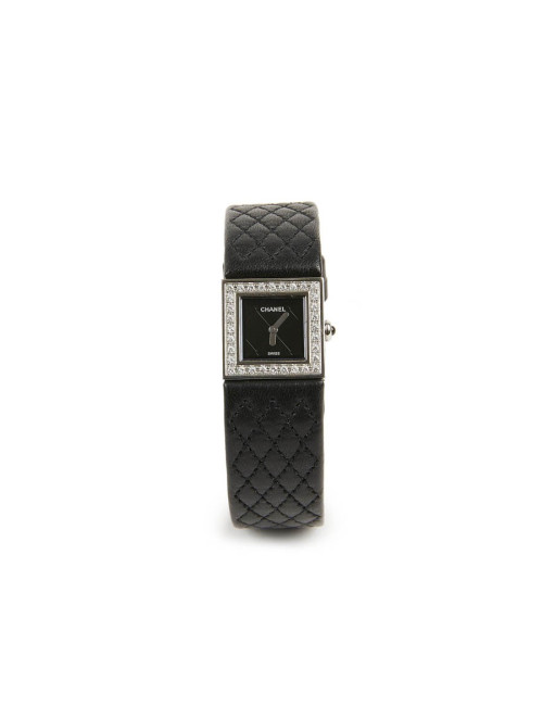 Montre CHANEL Wristwatch en acier et diamants