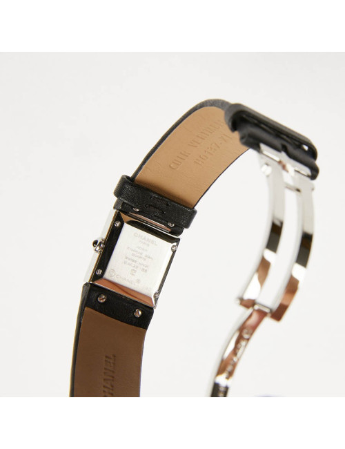 CHANEL quilted steel and diamonds watch