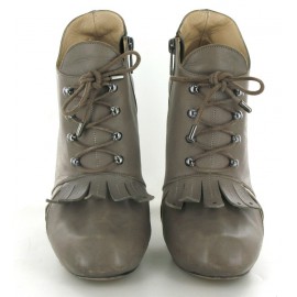 NICHOLAS KIRKWOOD boots leather taupe T 38