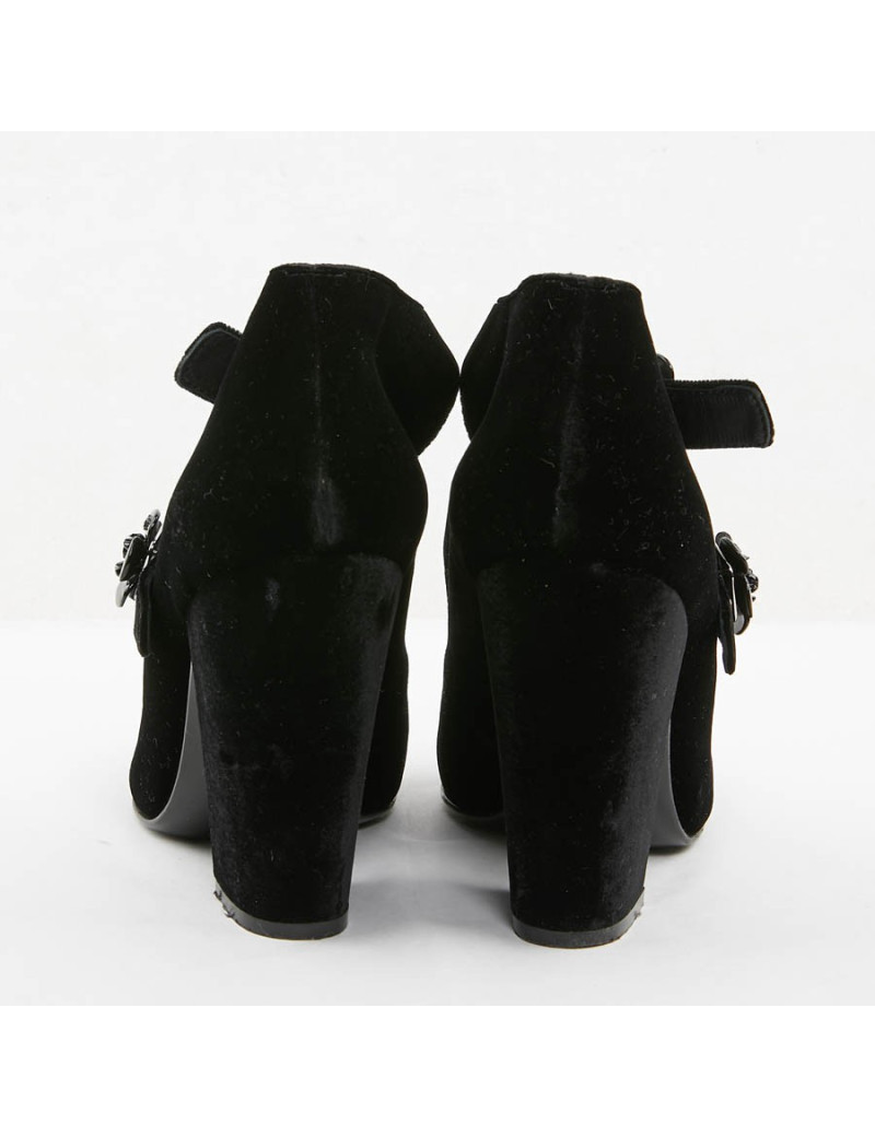 Escarpins PRADA T 39.5 velours bicolore